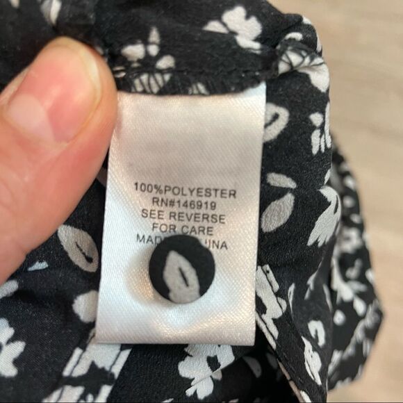 936 Generation Black Ditsy Floral Playsuit - Picture 7 of 7